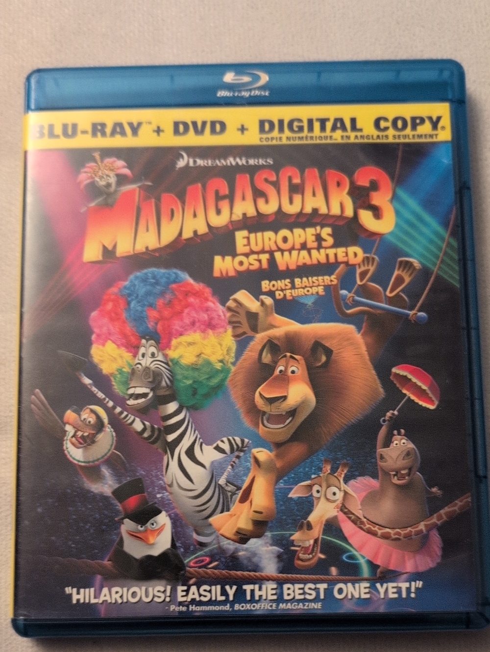 Madagascar 3: Europe's Most Wanted Blu-Ray + DVD Combo